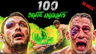 100 Most Brutal Knockouts Youll Ever See  Crazy MMA Bare Knuckle amp Kickboxing Knockouts [upl. by Notnroht]