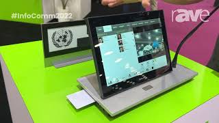 InfoComm 2022 Televic Conference Explains uniCOS Tabletop Multimedia Panel with EInk Nameplate [upl. by Nayek]