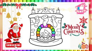 Christmas Drawing For Kids And Toddlers 🎅🏻❄️🎄🌈 drawing [upl. by Najram]