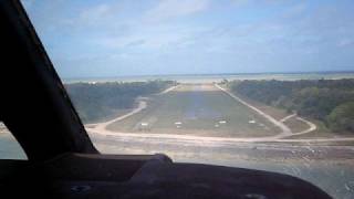 Britten Norman Islander or Bongo Landing at Warraber Sue Island Torres Straits [upl. by Kiki]