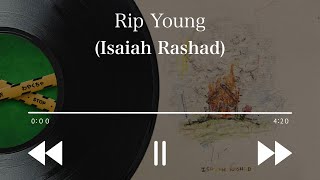 【ヒップホップ和訳】”Rip Young” Isaiah Rashad lyric video [upl. by Lessirg793]