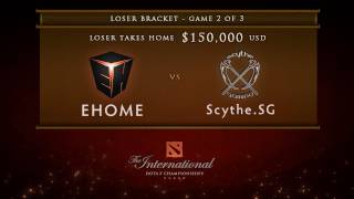 EHOME vs ScytheSG Game 2 Loser Bracket Finals  Dota 2 International [upl. by Shira]