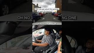 “Oh no” 🤣 he didn’t want this question 😂 shorts driving drivinglessons drivingtest [upl. by Norvun]