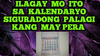 ILAGAY MO ITO SA KALENDARYO SIGURADONG PALAGI KANG MAY PERA AT PANALO SA TAYÀ [upl. by Tnahsin]