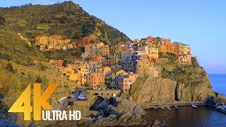 Fabulous Italy Cinque Terre in 4K  Town Life Documentary Film Part 4 [upl. by Nilyahs]