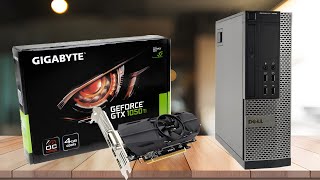 Installing a Gigabyte GTX 1050 ti Low Profile video card into a Dell Optiplex 7020 Small Form Factor [upl. by Curson]