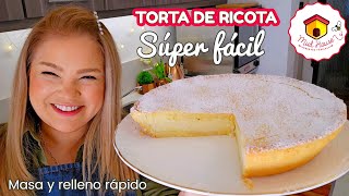 TARTA DE RICOTA receta fácil de masa y el relleno DELICIOSA [upl. by Frayda]