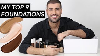 MY TOP 9 FOUNDATIONS  Hindash [upl. by Ahc]