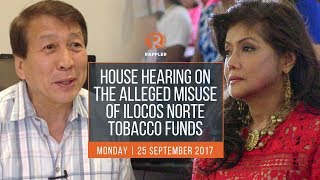 LIVE House hearing on the alleged misuse of Ilocos Norte tobacco funds [upl. by Bock273]