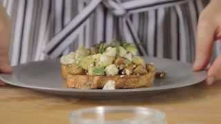 Australian Avocados  Avocado Mushroom Bruschetta Recipe [upl. by Nolava]