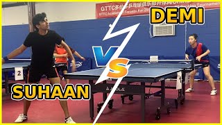 Suhaan 2411 vs Demi CAI 1773  Div A  GTTC House League  Table Tennis Match [upl. by Arndt]