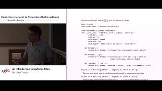 Nicolas Chopin An introduction to particle filters [upl. by Eirrak]