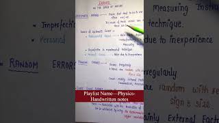 Errors Types  Physics  Lec1  Chapter1  Units Measurement amp Errors  General Science [upl. by Bartle408]