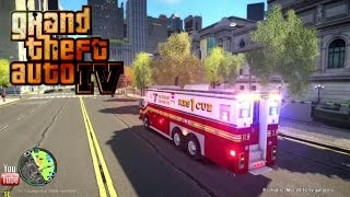 GTA IV  FDLCFDNY  12th day with the fire department Rescue 1 i7 5820K GTX 980 [upl. by Aicinoid642]