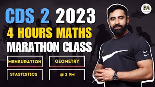 Part  2  Maths Marathon for CDS 2 2023 Exam  4 hours Maths Marathon by Defence Mania [upl. by Annaerb]