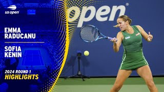 Emma Raducanu vs Sofia Kenin Highlights  2024 US Open Round 1 [upl. by Ruperto147]