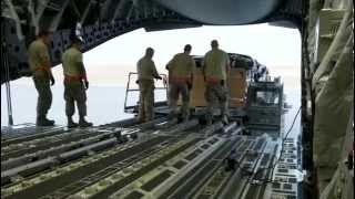 Supply Drop Mission in Afghanistan From a C17 Globemaster [upl. by Girvin]