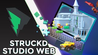 Struckd Studio Web  Create games in your browser [upl. by Hplodur]