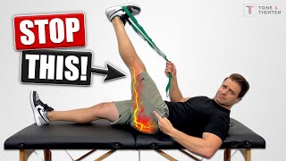 STOP Stretching Your Hamstrings For Sciatica Relief Do THIS Instead [upl. by Gerg]