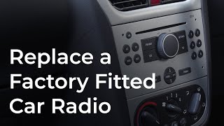 Replace a factory car stereo with a DAB radio [upl. by Amena]