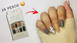 TRYING OUT FAKE NAILS FROM SHOPEE [upl. by Durston]