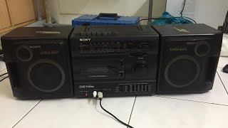 Sony CFS1145S 90’s boombox sound demo [upl. by Eylatan]