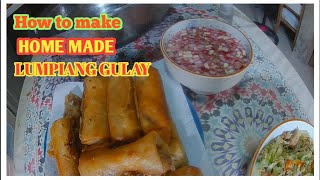 How to make HOME MADE LUMPIANG GULAY [upl. by Ellehcit]