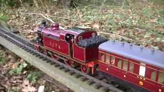 Live Steam MRTilbury Tank with LMS Suburban coaches [upl. by Derfniw]