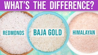 SODIUM amp MINERAL COMPARISON Baja Gold Sea Salt • Himalayan Salt • Redmonds Salt [upl. by Halstead]