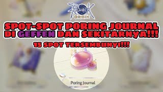 SPOTSPOT PORING JOURNAL DI GEFFEN DAN SEKITARNYA ‼️ Ragnarok Origin ROO [upl. by Cressy]