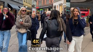 Copenhagen 🇩🇰 Denmark  Downtown Walking Tour  4K 30fps  October 2023 [upl. by Dogs]