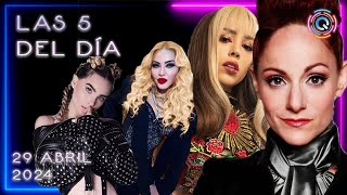 LAS 5 DEL DÍA CHISMES MADONNA LOLITA CORTÉS BELINDA DANNA PAOLA GLORIA TREVI [upl. by Viviene]