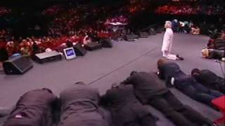 Benny Hinn bows before God 1 [upl. by Ettolrahc]