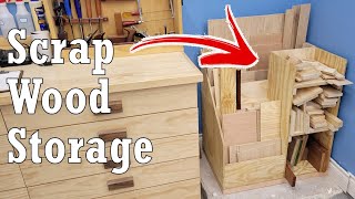 Turning Scrap Wood Into Something Useful  Workshop Organization [upl. by Aglo]