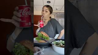 What I ate 24 hours after giving birth part 2 of 2 — All American burger [upl. by Millda]