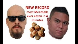 2018 The Meetball Place meatball eating contest Patchogue NY [upl. by Willem212]