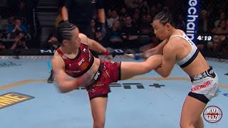 UFC 300 Zhang Weili vs Yan Xiaonan Recap Highlights [upl. by Oicul]