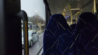 Sörmlandstrafiken Nyköping Linje 1 Nyköpings bussterminalSpindelplan med Nobina 4573 [upl. by Mareld]