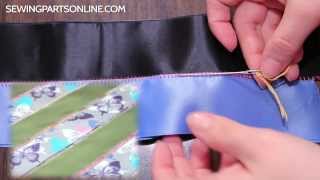 Serger 101 How to Create a Decorative Ladder Stitch [upl. by Bonnibelle]