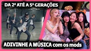 ADIVINHE A MÚSICA DE KPOP 86 músicas da 2ª até a 5ª gerações  REACT DO MORENO com os mods [upl. by Aym]