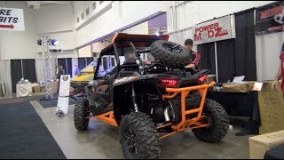 Polaris RZR 1000XP Spare Tire Carrier install tutorial PowerModz [upl. by Ahsinam]