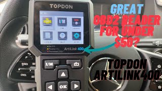 Topdon AL400 OBD2 Code Reader Review  Artilink AL400 [upl. by Aicittel]