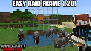 EASY Raid Farm in Minecraft HARDCORE HOW TO MAKE RAID FRAME 120 Tutorials [upl. by Gennaro465]