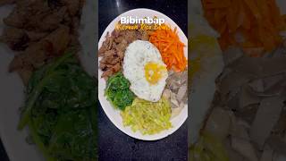 Easy Bibimbap Recipe🫶🏻food koreanfood koreanfoodlover bibimbap shortsvideo shortsviral [upl. by Ehav]