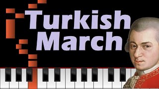 Turkish March – Easy and Slow Piano Tutorial – Nice Piano Song for Beginners [upl. by Nad]