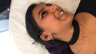 My New Vertical Tragus Piercing  Vertical Tragus Piercing Experience  Surface Tragus Piercing [upl. by Orin764]