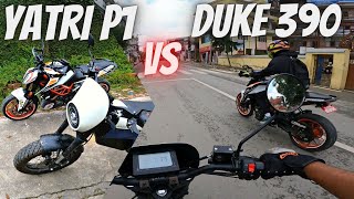 Yatri P1 BABAL MODE vs Duke 390 Acceleration Test 🔥 [upl. by Nahgem]