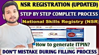 NSR Registration Filling Process 2024🔥 NSR For InfosysTCS Wipro  Easy Online Application Process [upl. by Yendirb851]