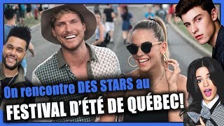 On rencontre des stars au Festival dété de Québec  PO et Marina [upl. by Elbon537]