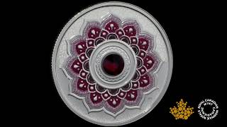 January Birthstone  Pure Silver Coin made with Swarovski® Crystal [upl. by Llevra473]